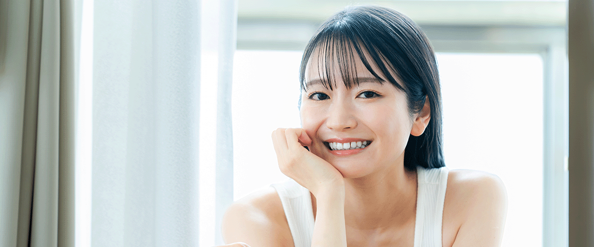 歯がきれいな女性